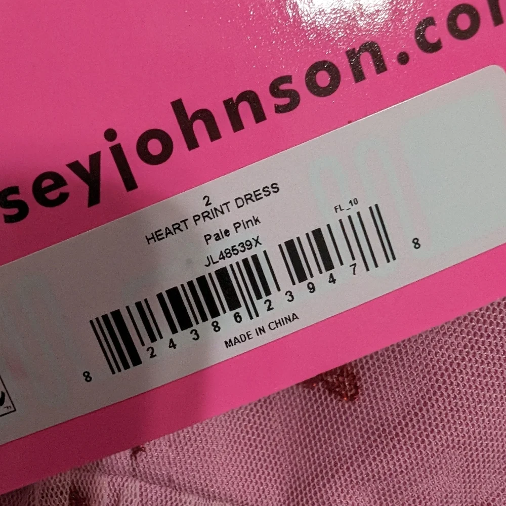 ✨Viral✨ Betsey Johnson dress! Pink with red hearts tulle underwire zip up size 2 - Picture 6 of 9